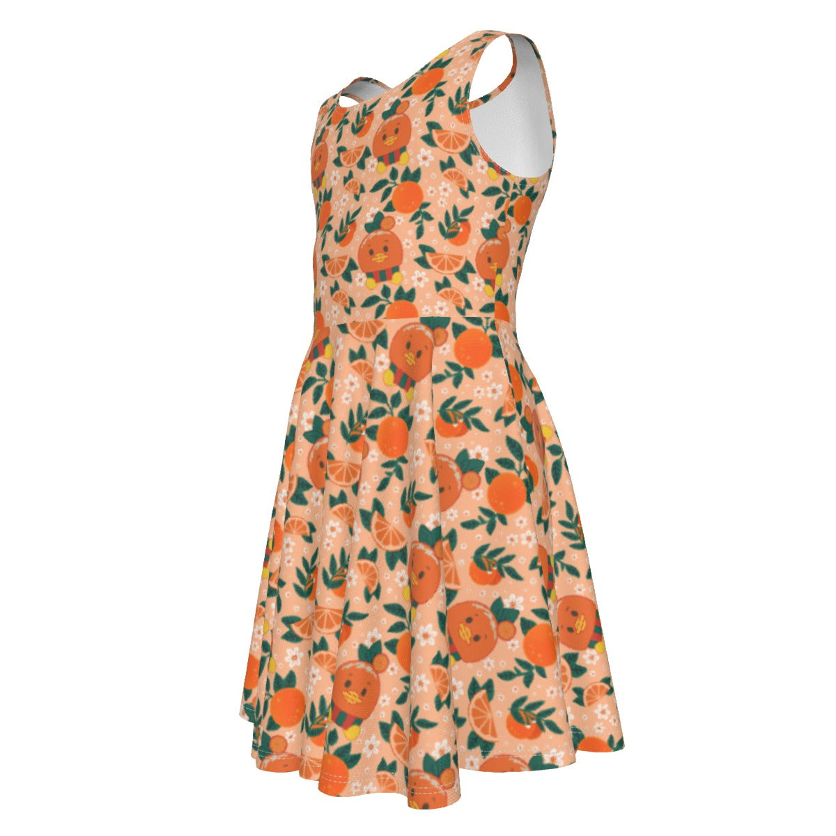Juicy Citrus Friend - Kid's Sleeveless Skater Dress