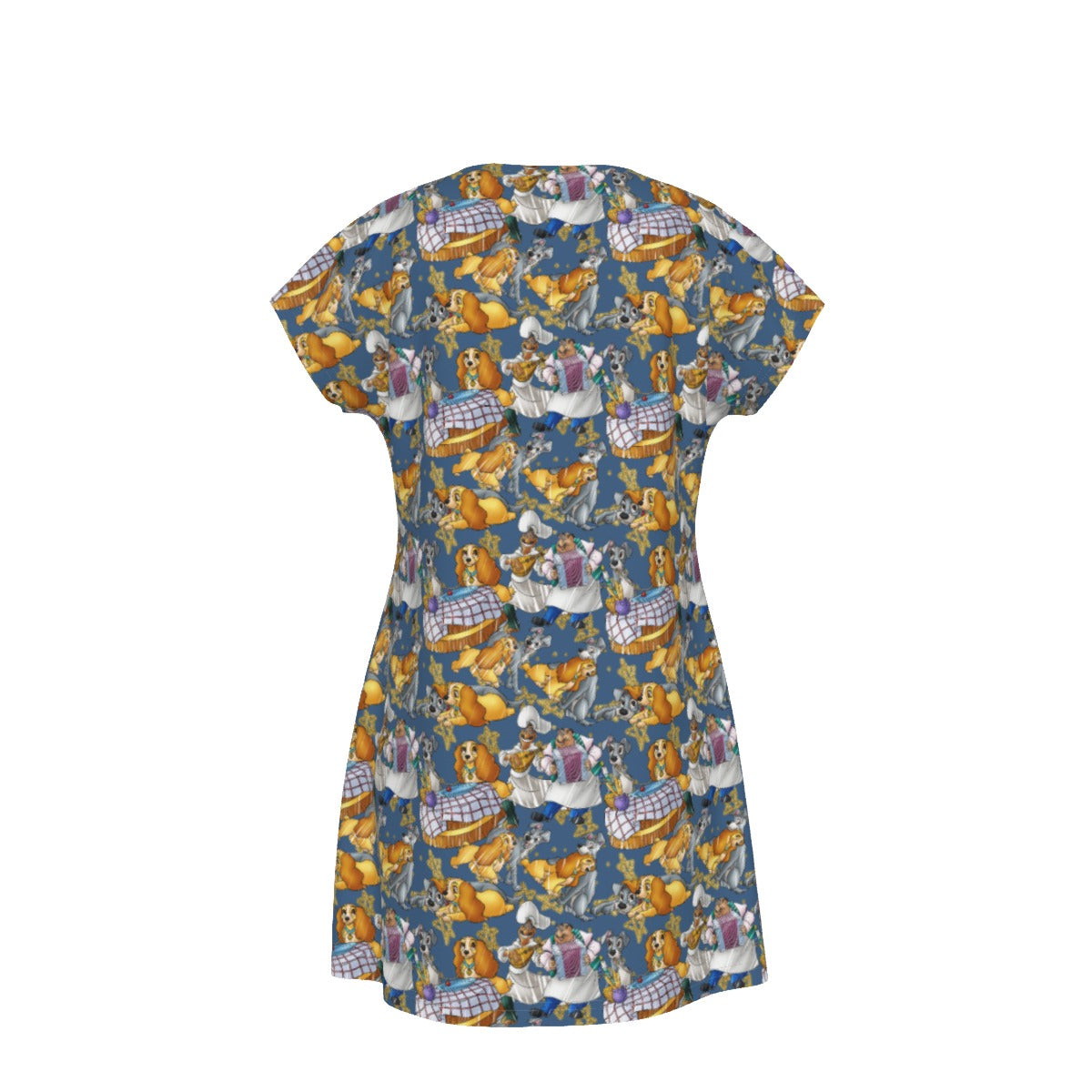Puppy Love Sketch - Women's T-Shirt Dress