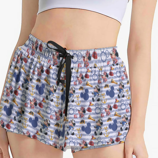 Captain and First Mate at Seannie - Women's Flowy Pocket Shorts