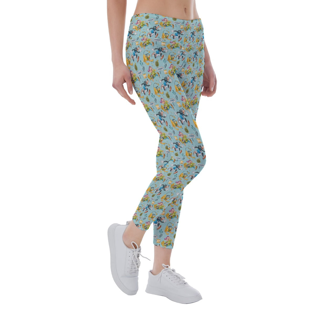 Cheerful Race Day Dashers - Women's Yoga Leggings