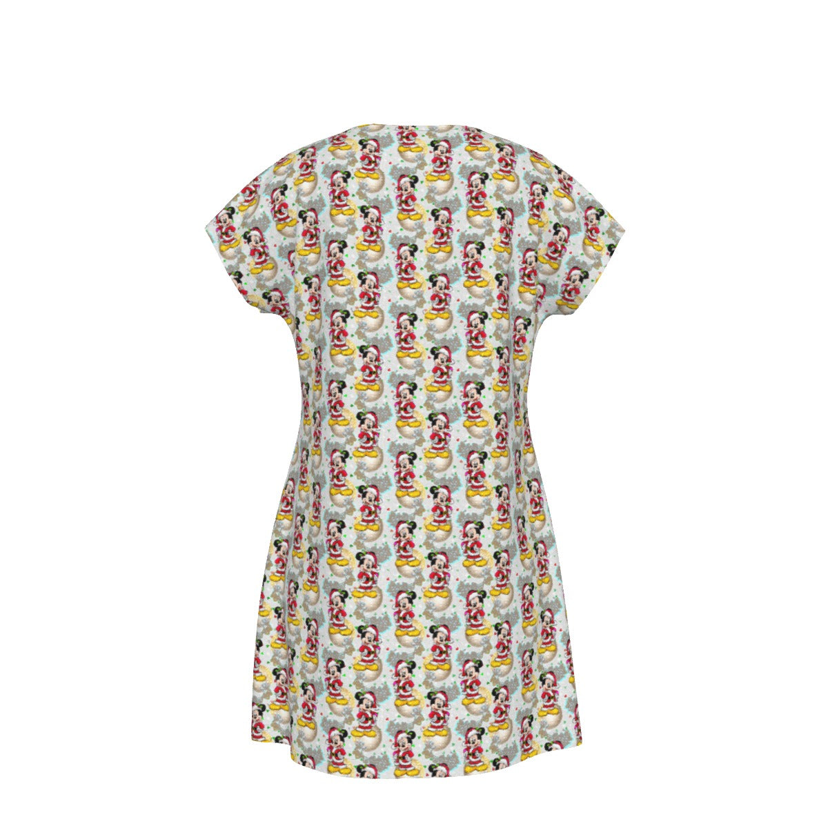 Santa Mouse Celebration - Women's T-Shirt Dress