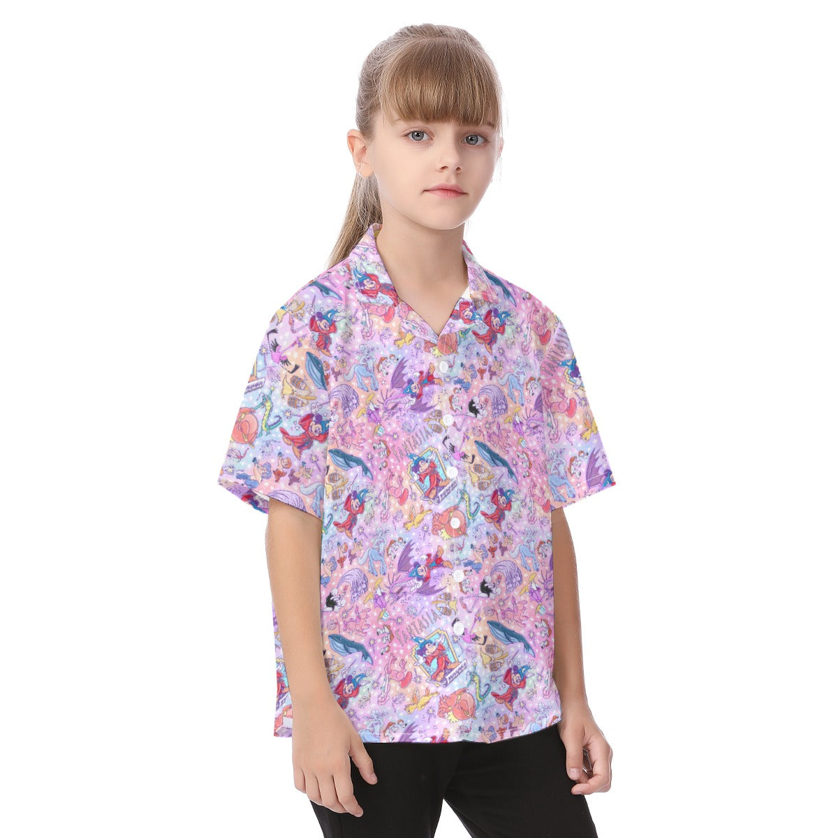 Magical Fantasia Symphony - Kid's Hawaiian Button Up Shirt