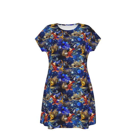 Enchanted Broom Magic - Women's T-Shirt Dress