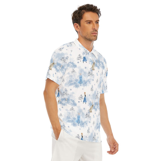 Enchanted Winter Landscape - Men's Polo Shirt