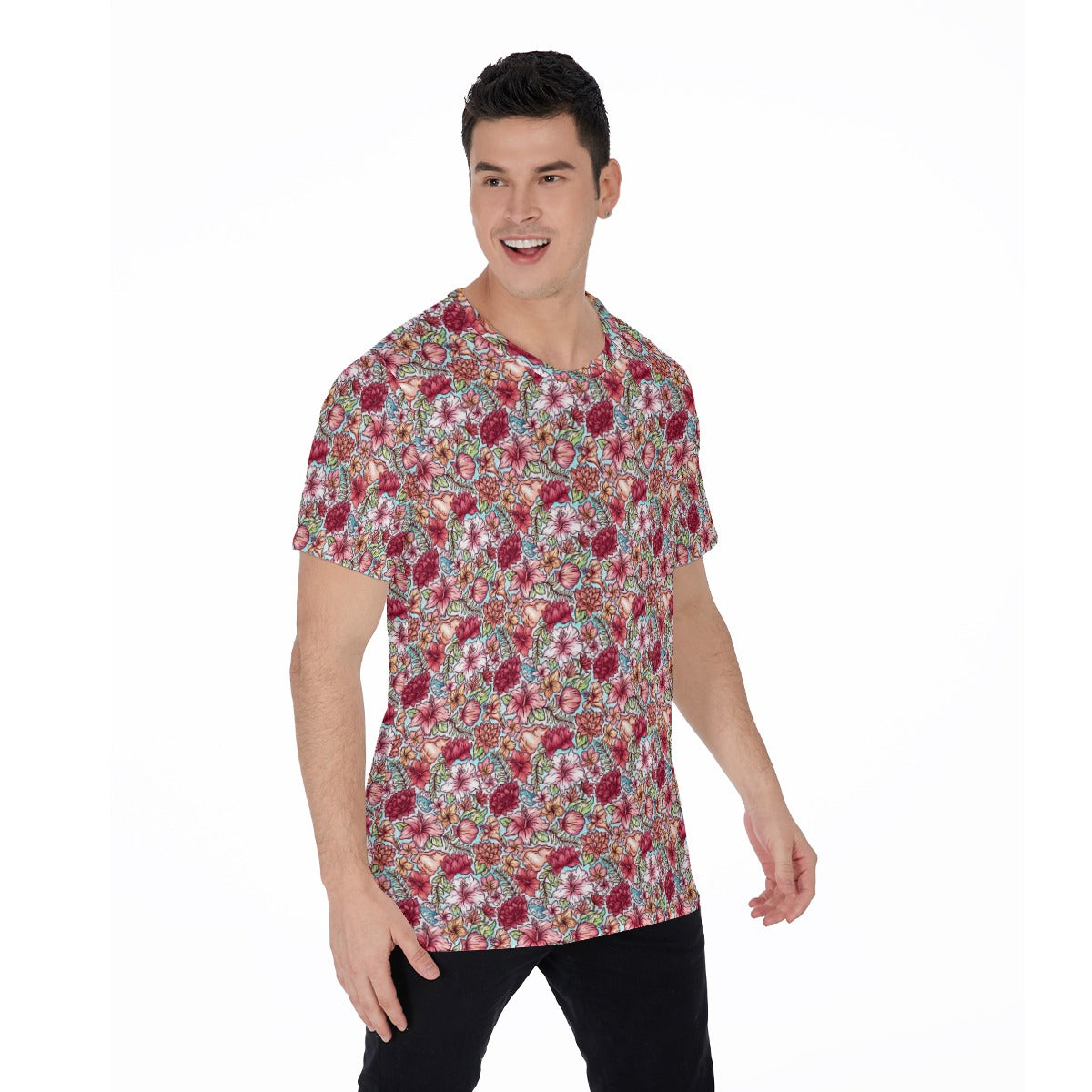 Fairytale Florals – Island Princess - Men's Short Sleeve T-Shirt