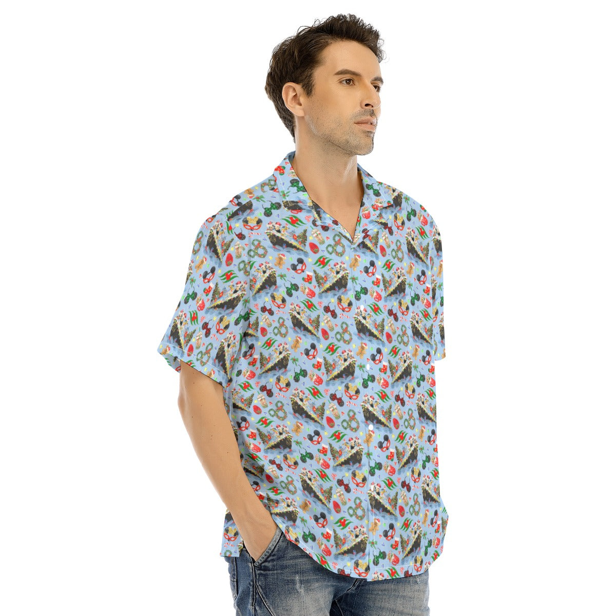 Very Merrytime Christmas Cruise - Men's Hawaiian Button Up Shirt