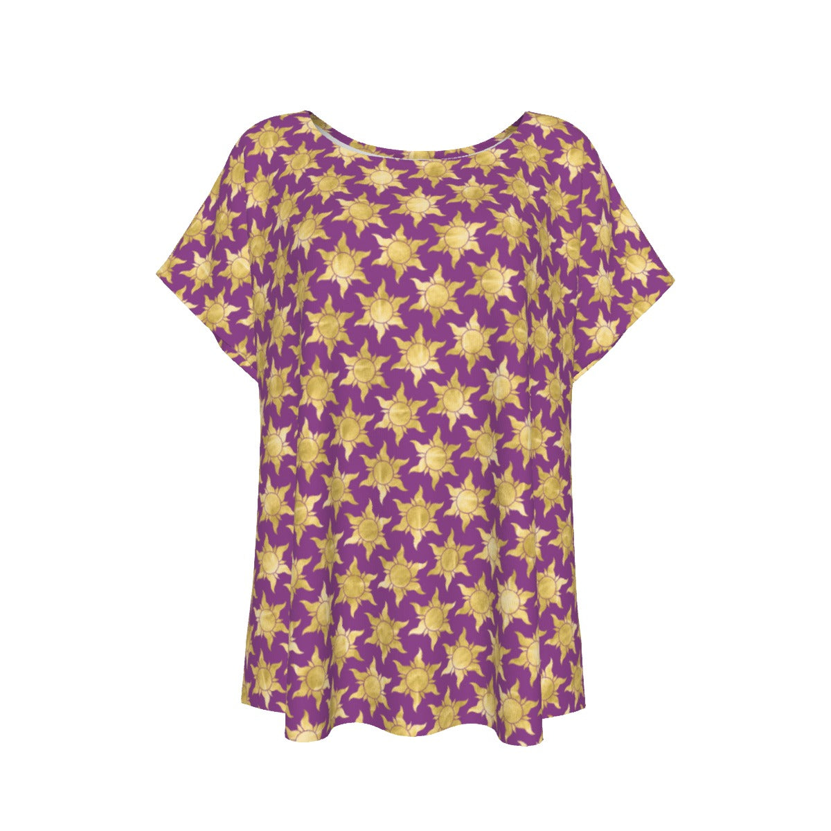 Golden Sun Symbols - Women’s Relaxed Fit Scoop Tee