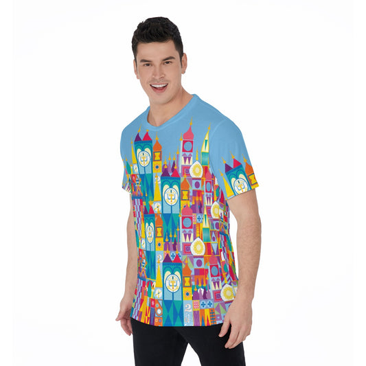 Whimsical World Facade - Men's Short Sleeve T-Shirt