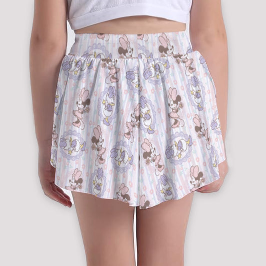 Sweet Springtime Style Duoaisy - Girls’ Flowy Pocket Shorts