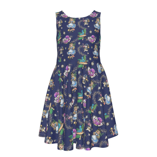 Whimsical Enchanted Forest - Kid's Sleeveless Skater Dress