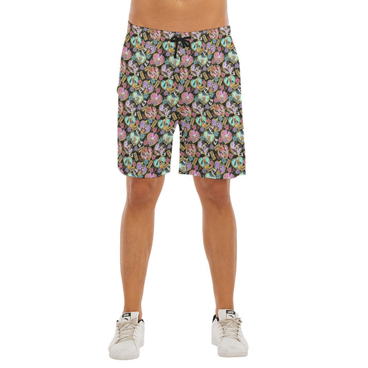 Tattoo Hearts Classic Crewends - Men’s Pocket Beach Shorts
