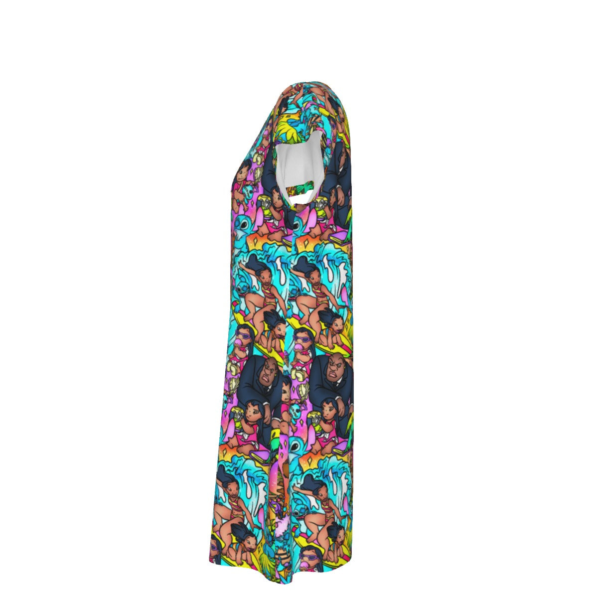Ohana Island Storybook Scenes - Women's T-Shirt Dress