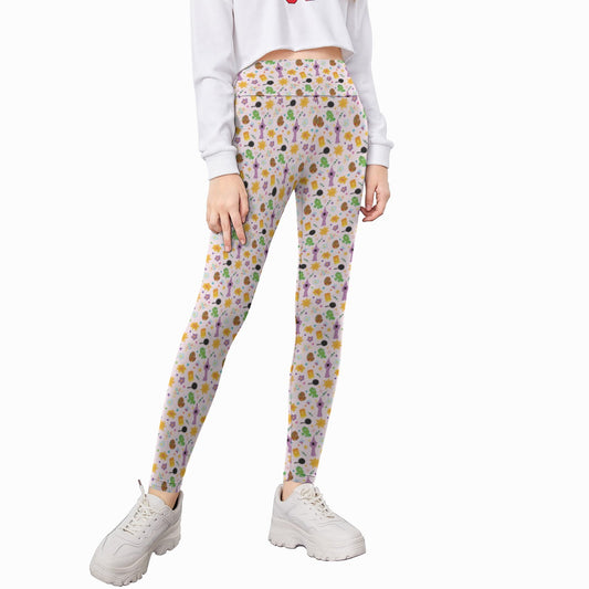 Long Hair Princess Icons - Kid's Leggings
