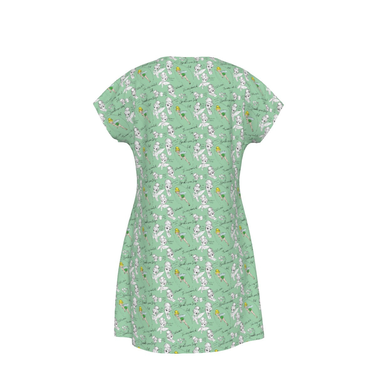 Drawing Pixie Fairy - Women's T-Shirt Dress