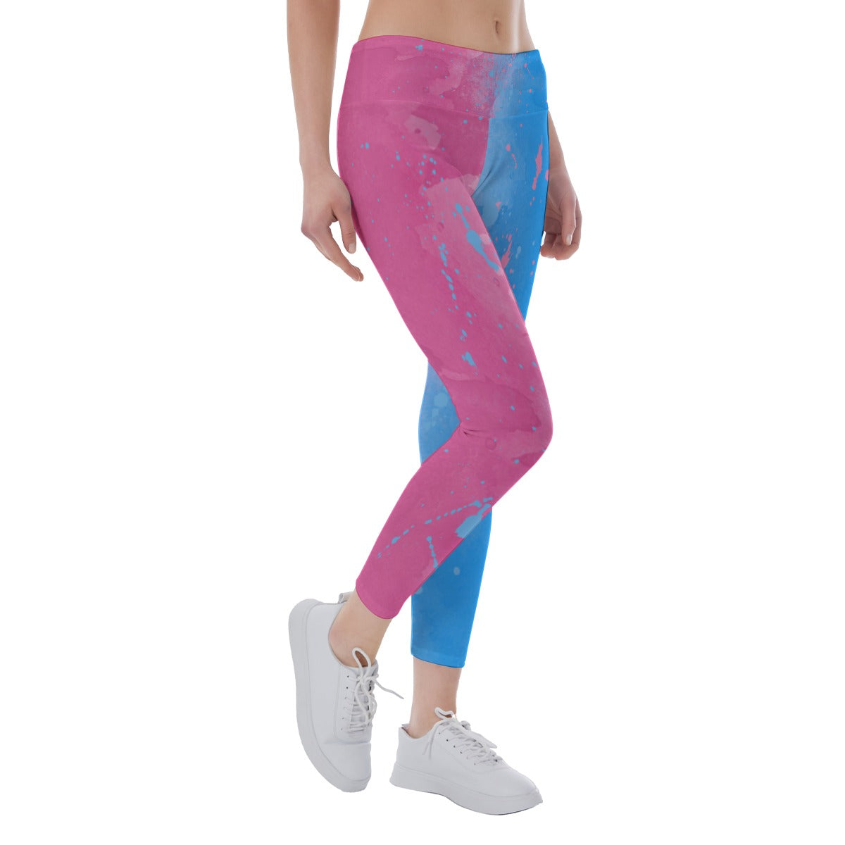 Pink or Blue Fairytale Dress - Women's Yoga Leggings