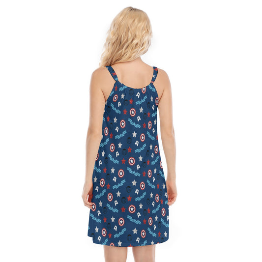 American Superhero - Women’s Adjustable Sundress