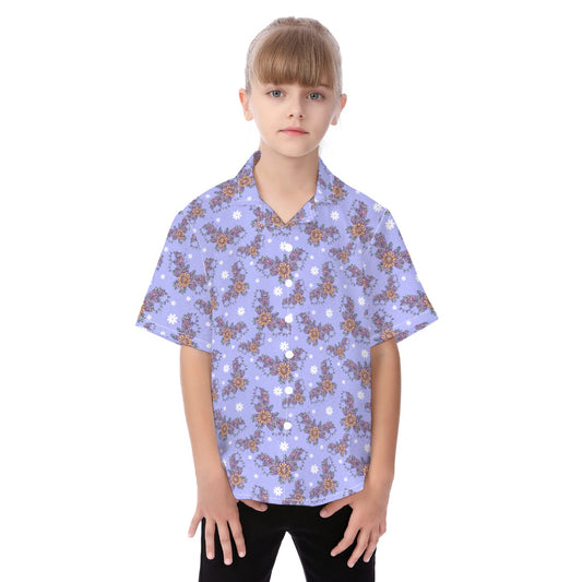Blooming Bats - Kid's Hawaiian Button Up Shirt