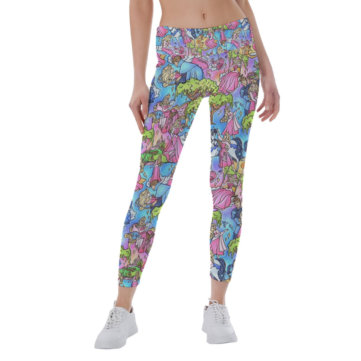 Dreaming Princess Storybook Scenes - Women’s Yoga Leggings