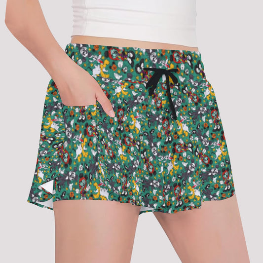 Beloved Couple as Spooky Pairp; Sally - Girls’ Flowy Pocket Shorts