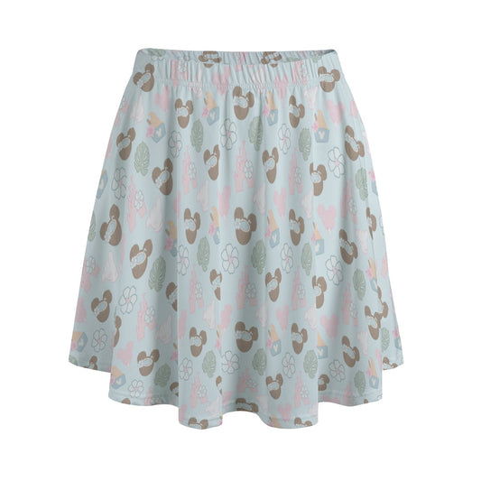 Pastel Island Treats - Women's Pocket Skater Skirt