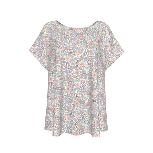 Springtime Kitten Garden Elegance - Women’s Relaxed Fit Scoop Tee