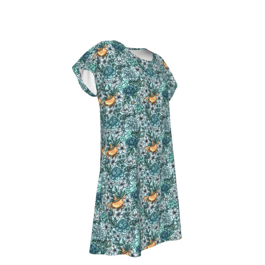 Fairytale Florals - Arabian Princess - Women's T-Shirt Dress