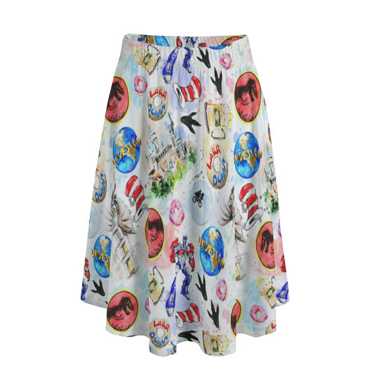 A Universal Adventure - Women’s Pocket Midi Skirt