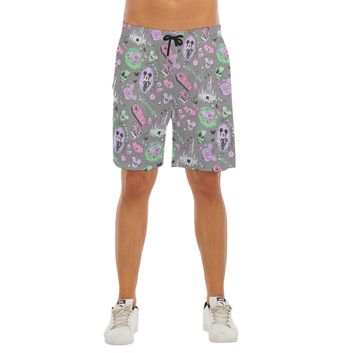 Pastel Spooky Candy - Men’s Pocket Beach Shorts