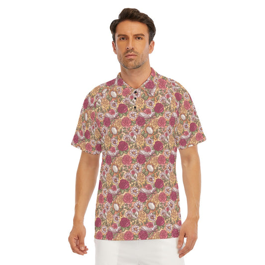 Fairytale Florals – Timeless Tale Blooms - Men's Polo Shirt