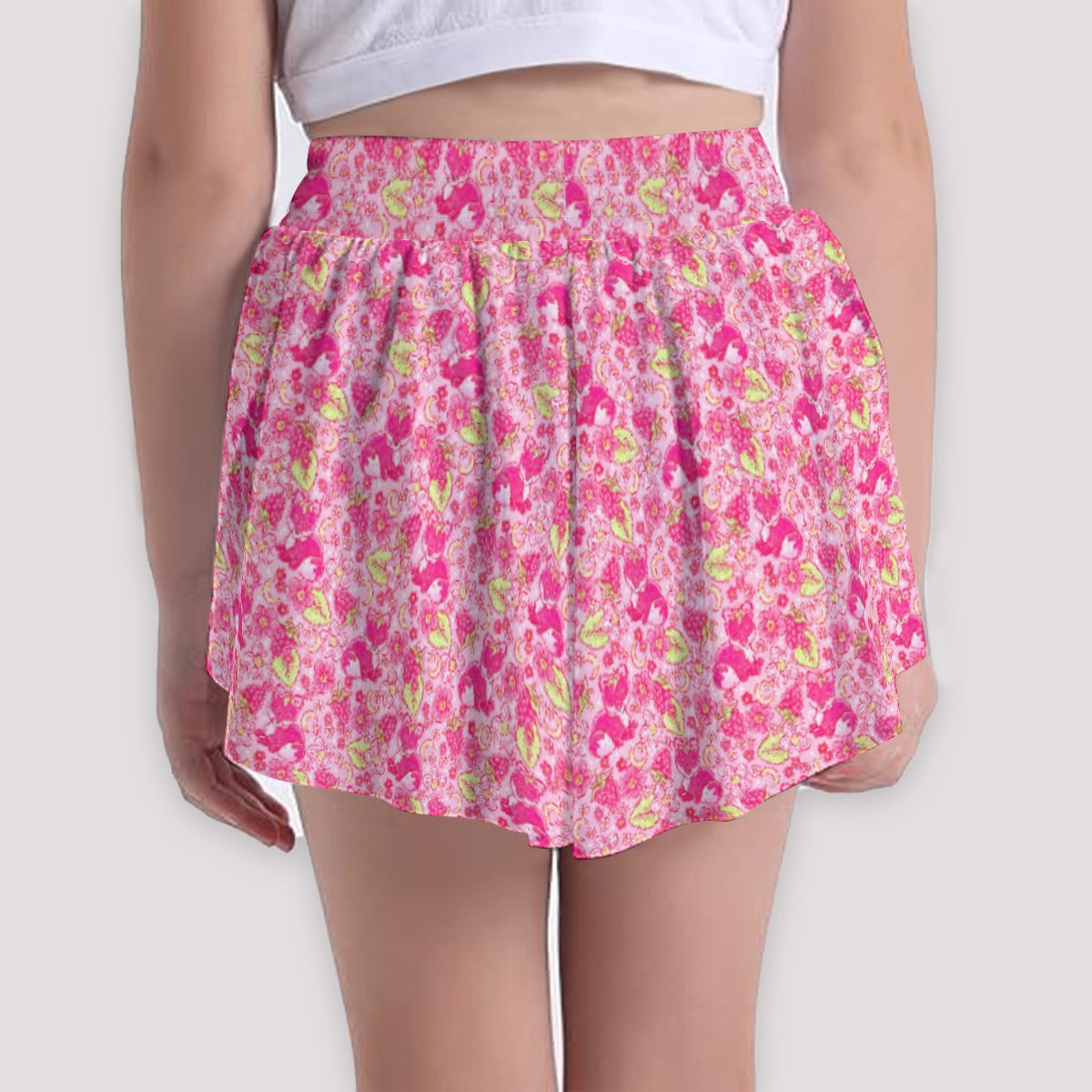 Fruitimals - Raspberry Foxes - Girls’ Flowy Pocket Shorts