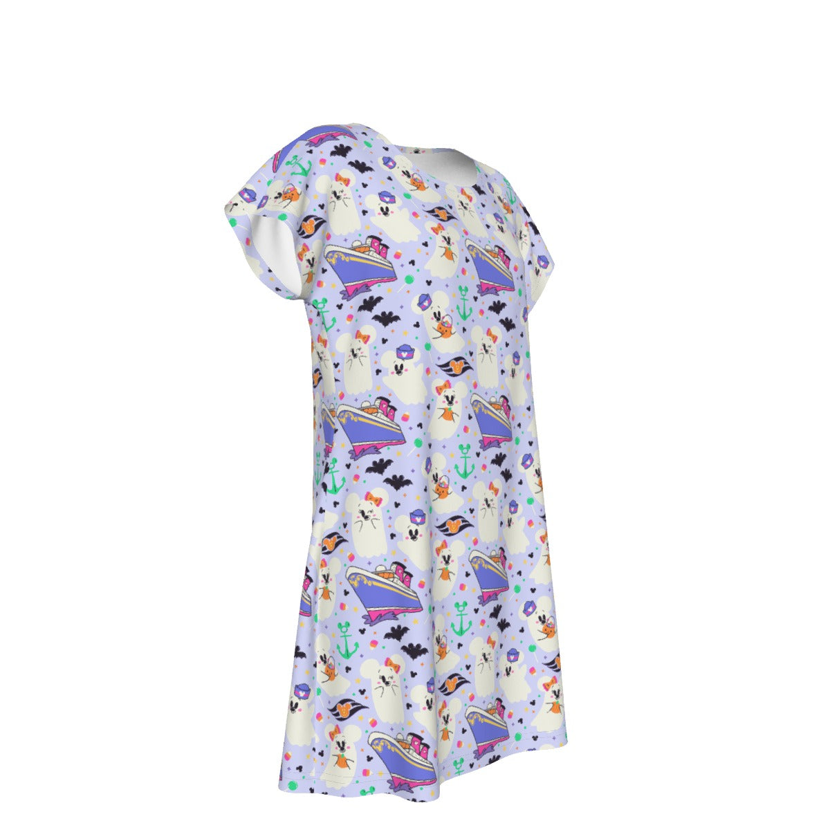 Spooky Sea Ghosts - Women's T-Shirt Dress