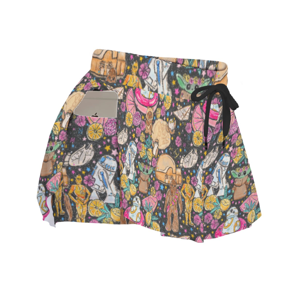 Tropical Space Wars - Women's Flowy Pocket Shorts