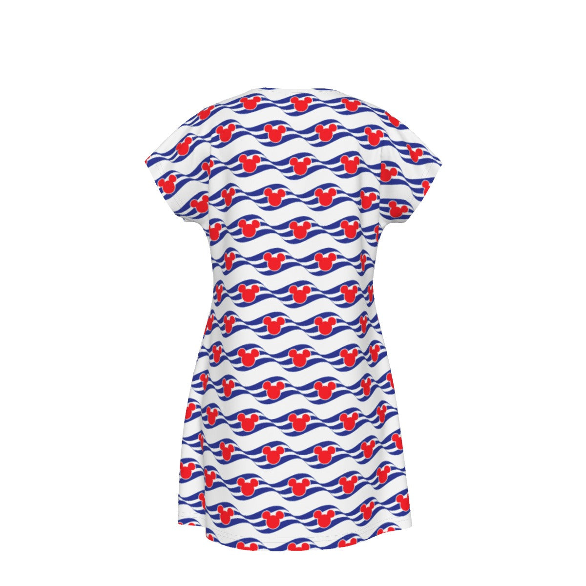 Nautical Cruise Logo Print - Women's T-Shirt Dress