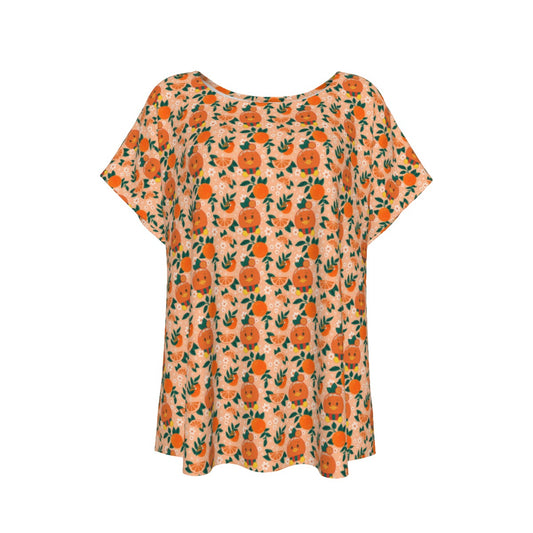 Juicy Citrus Friend - Women’s Relaxed Fit Scoop Tee