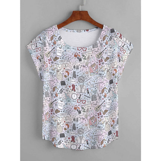 Every Era Collage - Women’s Relaxed Fit Scoop Tee