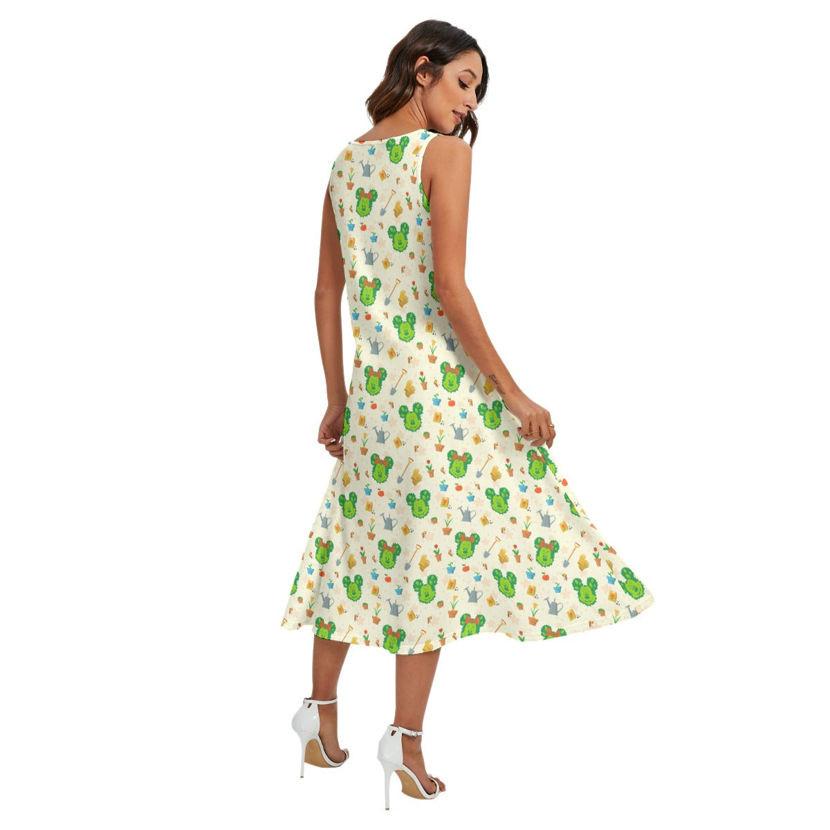 Spring Flower & Garden Festivalival - Women’s Diagonal Pocket Midi Dress