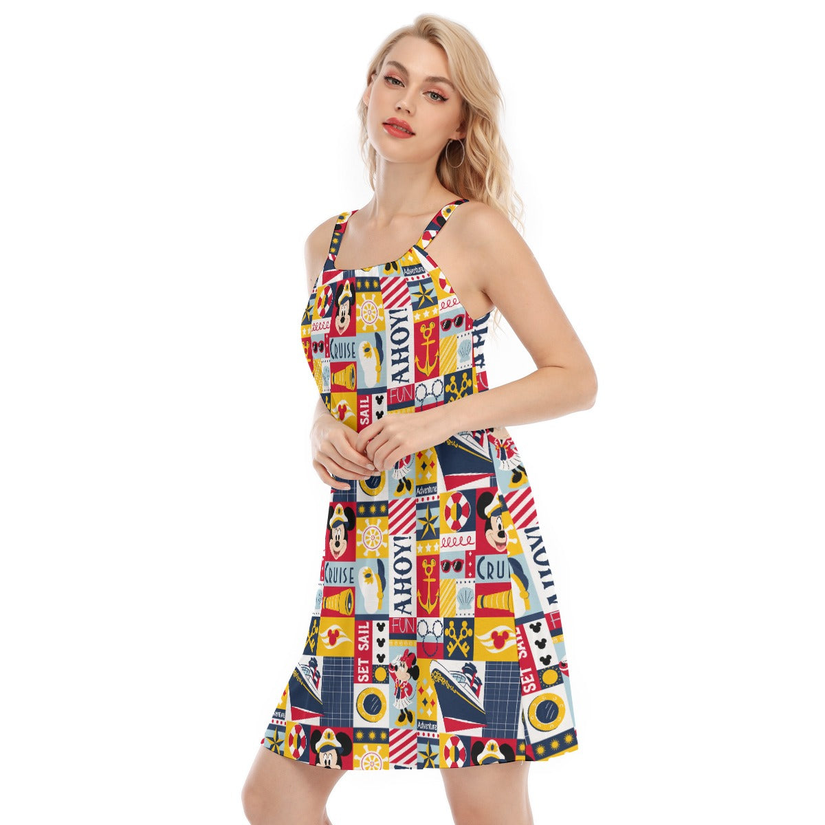 Nautical Cruise Patchwork - Women’s Adjustable Sundress