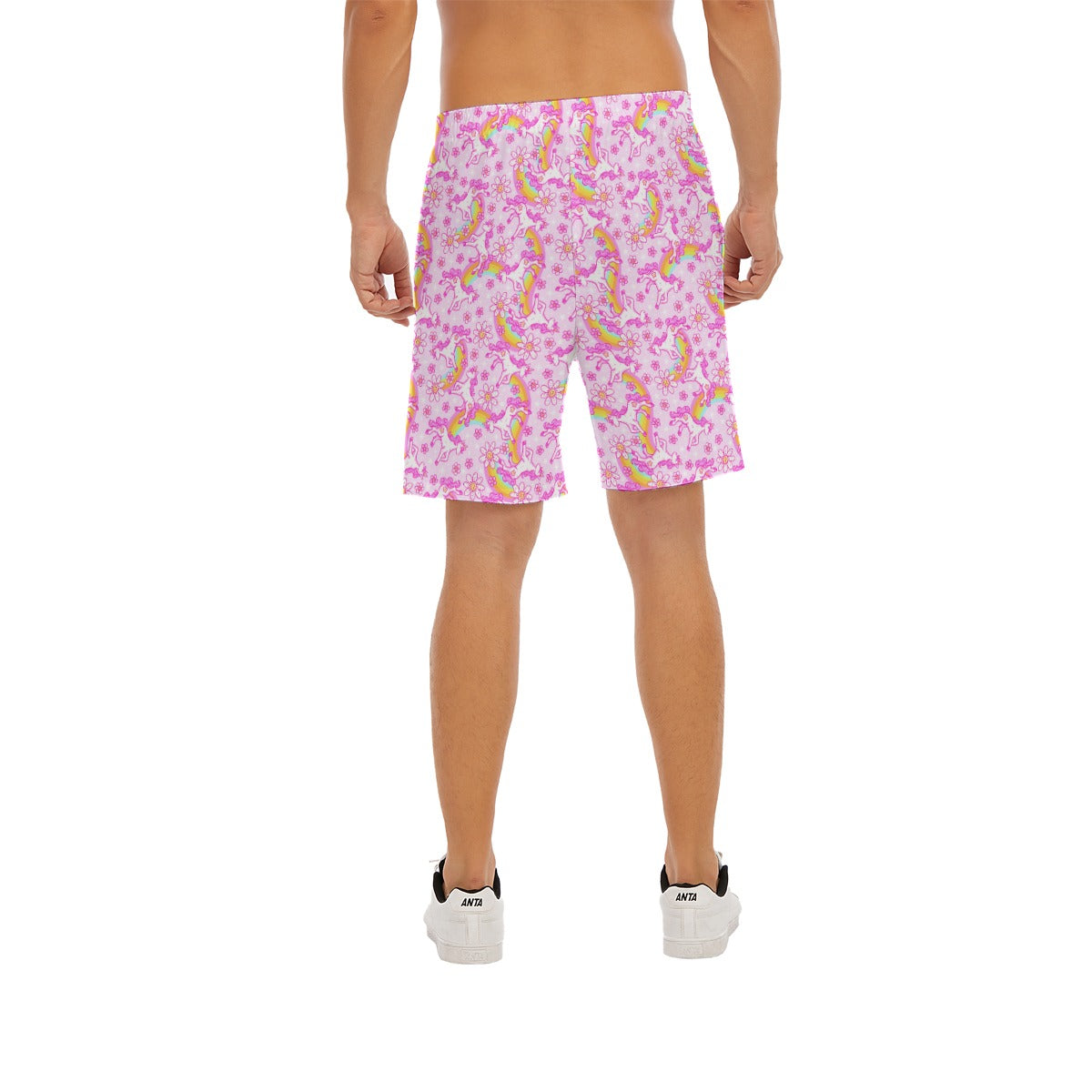 Unicorn Rainbows - Men’s Pocket Beach Shorts