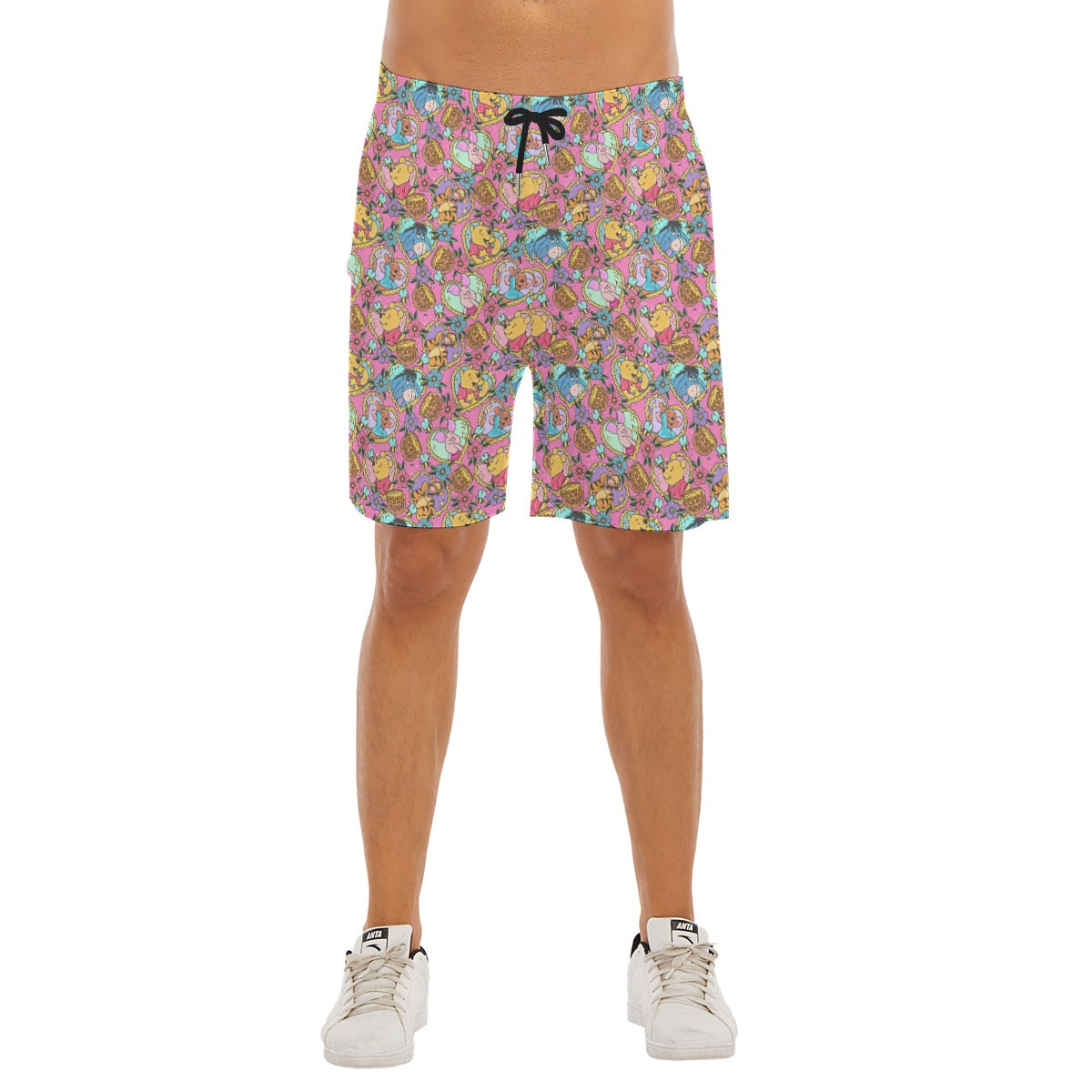 Tattoo Hearts Woodland Friends - Men’s Pocket Beach Shorts