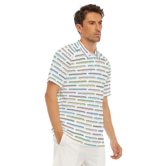 Monorail Rainbow Express - Men's Polo Shirt