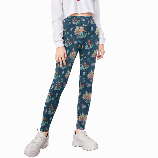 Whimsical Sea King and Crab - Kid's Leggings