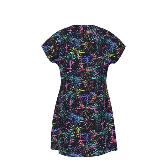 Fireworks - Women's T-Shirt Dress