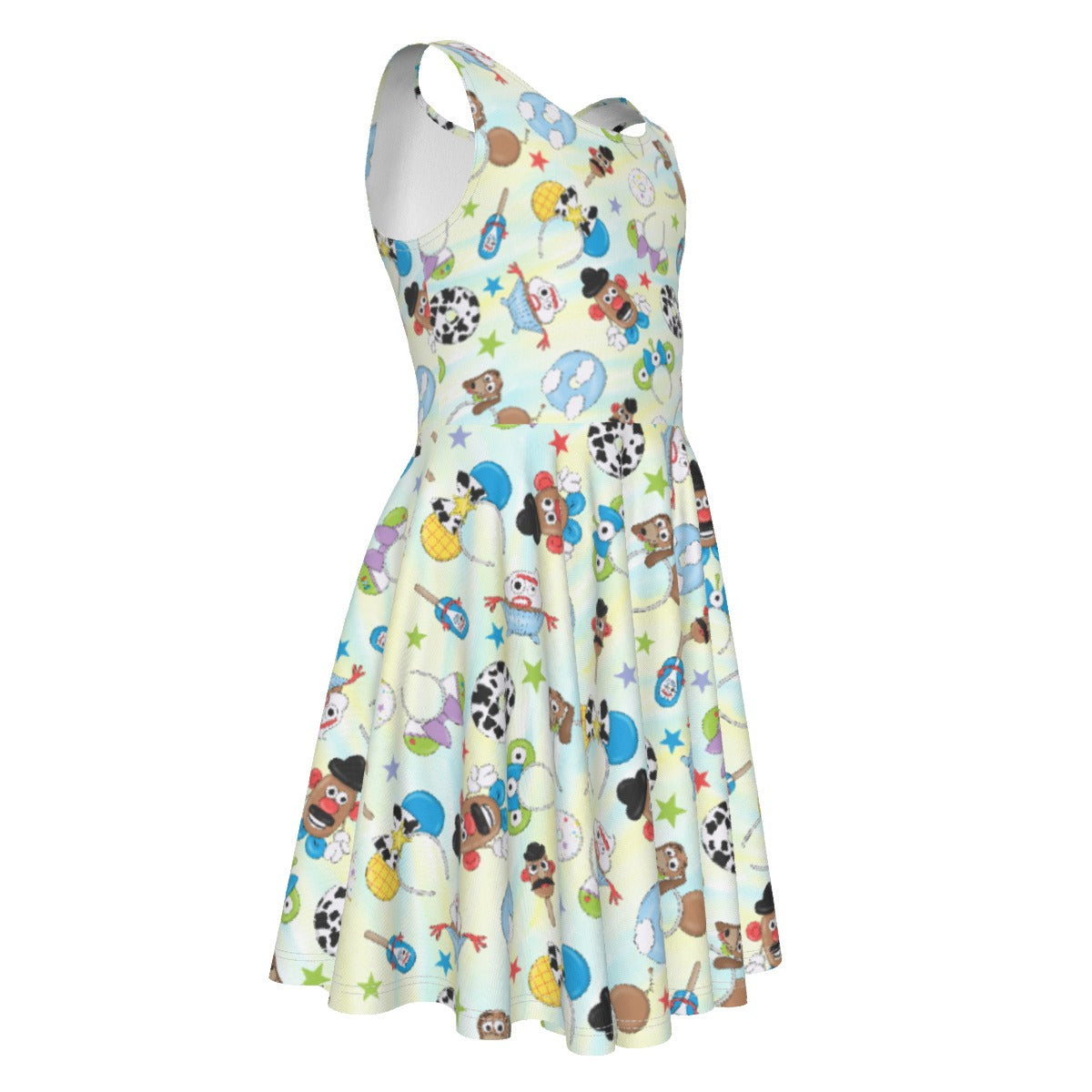 Playful Toy Style Icons- Kid's Sleeveless Skater Dress