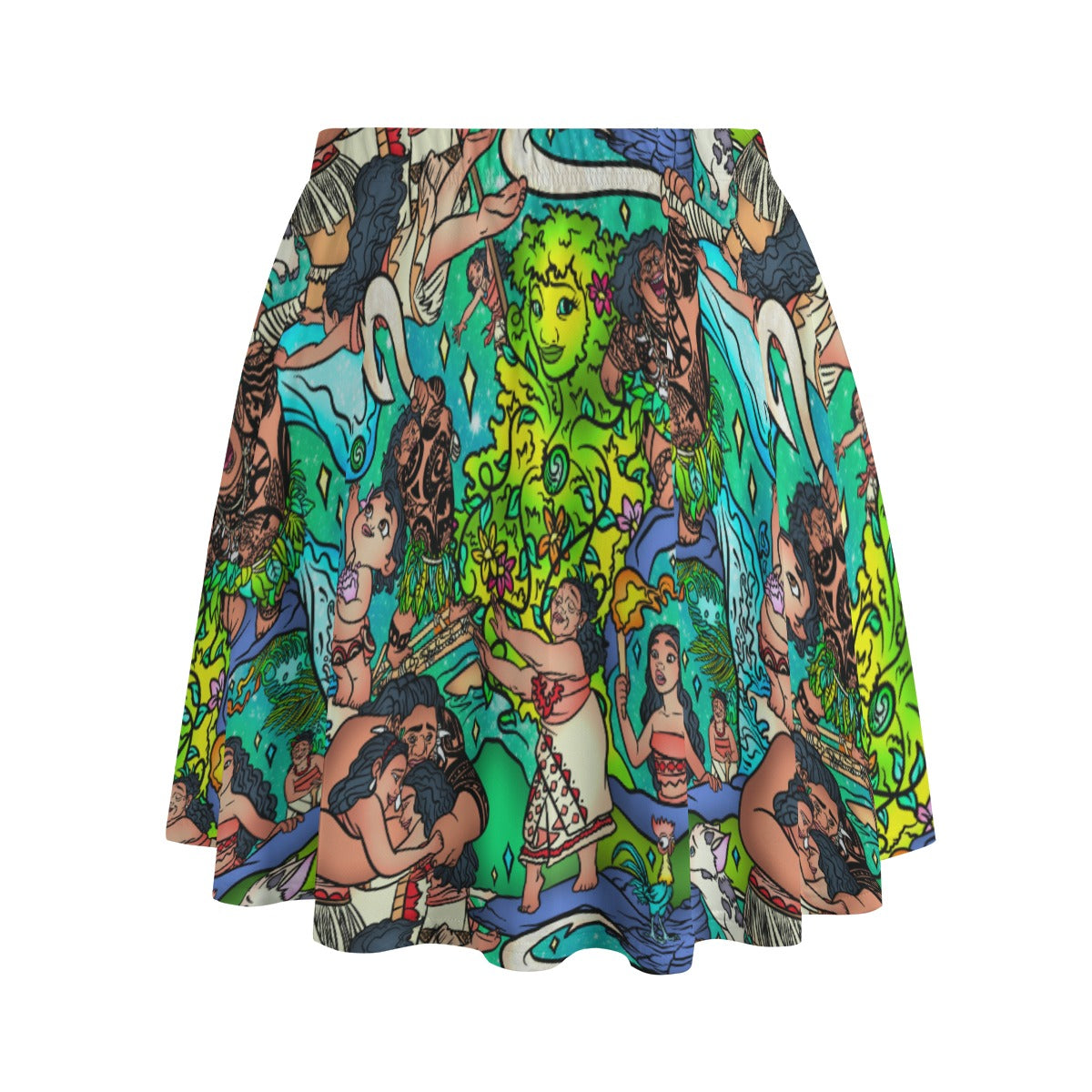 Ocean Voyager Storybook Scenes - Women's Pocket Skater Skirt