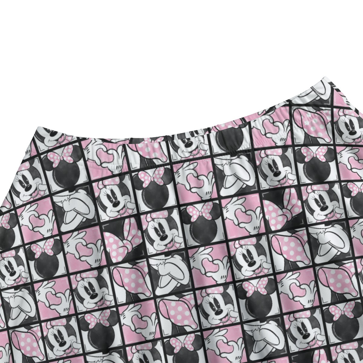 Mouse Bow Block Party - Women's Pocket Skater Skirt