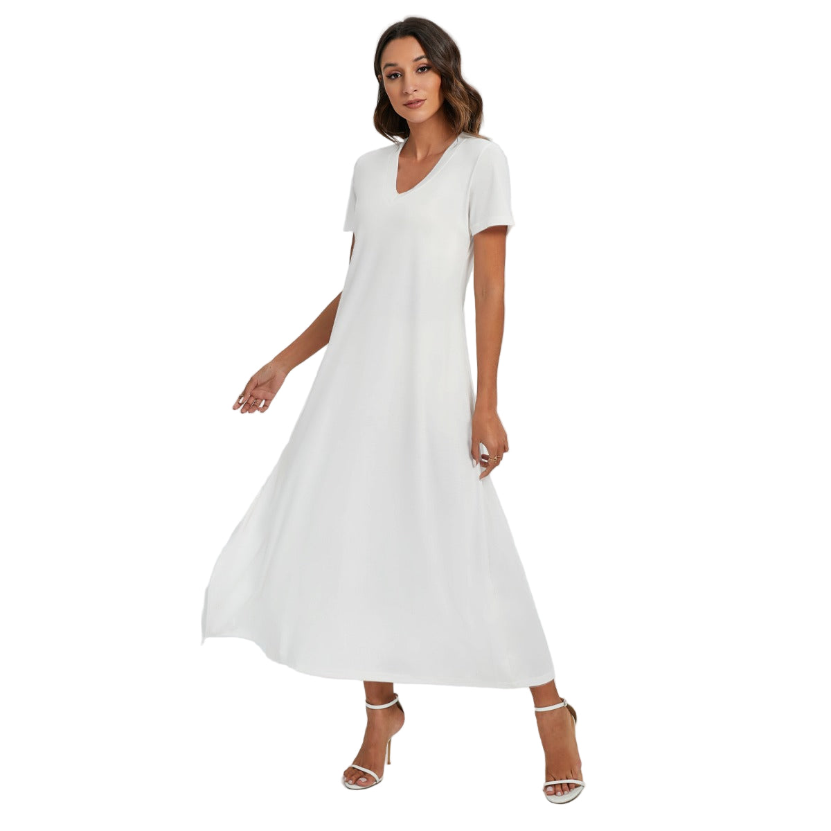 Pick Any Print from our Shop - Women's V-Neck Side Split Maxi Dress