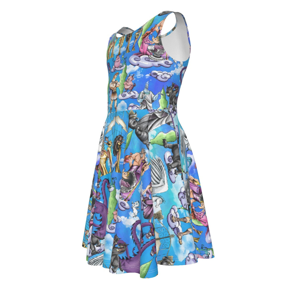 Mythic Hero Chaos Clouds - Kid's Sleeveless Skater Dress