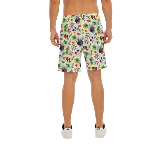 Pirate Night Cruise - Men’s Pocket Beach Shorts