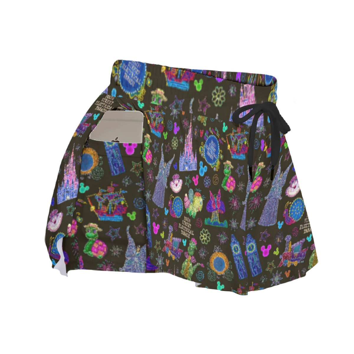 Main Street Neon Parade - Women's Flowy Pocket Shorts