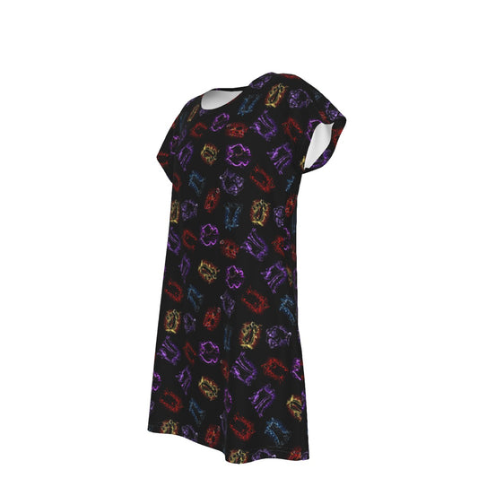 Villain Silhouettes Sparkle - Women's T-Shirt Dress